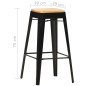 vidaXL Barhocker 2 Stk. Schwarz Mango Massivholz vidaXL Barhocker 2 Stk. Schwarz Mango Massivholz