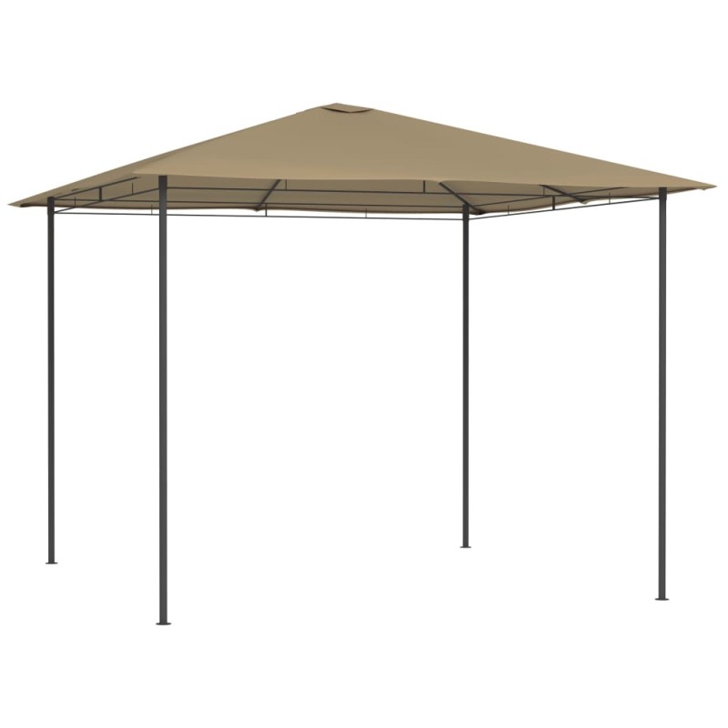 vidaXL Pavillon 3x3x2,6 m Taupe 160 g/m² vidaXL Pavillon 3x3x2,6 m Taupe 160 g/m²