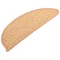 vidaXL Treppenmatten Selbstklebend Sisal-Optik 15Stk. 56x17x3cm Orange vidaXL Treppenmatten Selbstklebend Sisal-Optik 15Stk. 56x17x3cm Orange