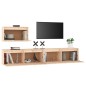 vidaXL TV-Schränke 3 Stk. Massivholz Kiefer vidaXL TV-Schränke 3 Stk. Massivholz Kiefer
