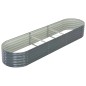 vidaXL Garten-Hochbeet 320x80x44 cm Verzinkter Stahl Grau vidaXL Garten-Hochbeet 320x80x44 cm Verzinkter Stahl Grau
