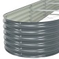 vidaXL Garten-Hochbeet 320x80x44 cm Verzinkter Stahl Grau vidaXL Garten-Hochbeet 320x80x44 cm Verzinkter Stahl Grau