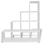 vidaXL Treppenregal Bücherregal 142 cm Weiß vidaXL Treppenregal Bücherregal 142 cm Weiß