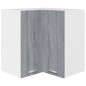 vidaXL Eck-Hängeschrank Grau Sonoma 57x57x60 cm Holzwerkstoff vidaXL Eck-Hängeschrank Grau Sonoma 57x57x60 cm Holzwerkstoff