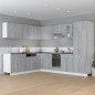vidaXL Eck-Hängeschrank Grau Sonoma 57x57x60 cm Holzwerkstoff vidaXL Eck-Hängeschrank Grau Sonoma 57x57x60 cm Holzwerkstoff