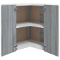 vidaXL Eck-Hängeschrank Grau Sonoma 57x57x60 cm Holzwerkstoff vidaXL Eck-Hängeschrank Grau Sonoma 57x57x60 cm Holzwerkstoff