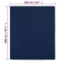 vidaXL Spannbettlaken 2 Stk. Jersey Marineblau 160x200 cm Baumwolle vidaXL Spannbettlaken 2 Stk. Jersey Marineblau 160x200 cm Baumwolle