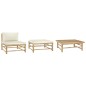 vidaXL 3-tlg. Garten-Lounge-Set mit Kissen Bambus vidaXL 3-tlg. Garten-Lounge-Set mit Kissen Bambus