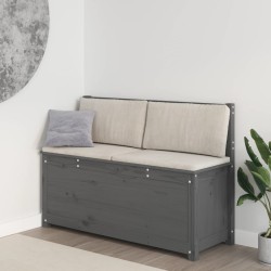 vidaXL Sitzbank Grau 110x41x76,5 cm Massivholz Kiefer