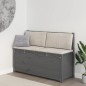 vidaXL Sitzbank Grau 110x41x76,5 cm Massivholz Kiefer vidaXL Sitzbank Grau 110x41x76,5 cm Massivholz Kiefer