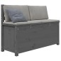 vidaXL Sitzbank Grau 110x41x76,5 cm Massivholz Kiefer vidaXL Sitzbank Grau 110x41x76,5 cm Massivholz Kiefer