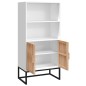 vidaXL Highboard Weiß 60x35x125 cm Holzwerkstoff vidaXL Highboard Weiß 60x35x125 cm Holzwerkstoff