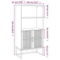 vidaXL Highboard Weiß 60x35x125 cm Holzwerkstoff vidaXL Highboard Weiß 60x35x125 cm Holzwerkstoff