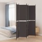vidaXL 4-tlg. Paravent Braun 200x220 cm Stoff vidaXL 4-tlg. Paravent Braun 200x220 cm Stoff