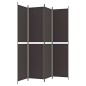 vidaXL 4-tlg. Paravent Braun 200x220 cm Stoff vidaXL 4-tlg. Paravent Braun 200x220 cm Stoff
