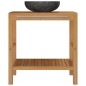 vidaXL Waschtisch Massivholz Teak mit Waschbecken Marmor Schwarz vidaXL Waschtisch Massivholz Teak mit Waschbecken Marmor Schwarz