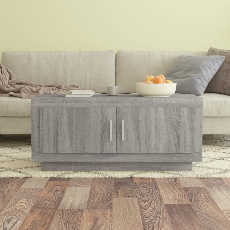 vidaXL Couchtisch Grau Sonoma 102x50x45 cm Holzwerkstoff vidaXL Couchtisch Grau Sonoma 102x50x45 cm Holzwerkstoff