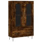 vidaXL Highboard Räuchereiche 69,5x31x115 cm Holzwerkstoff