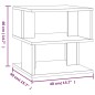 vidaXL Beistelltisch Grau Sonoma 40x40x40 cm Holzwerkstoff vidaXL Beistelltisch Grau Sonoma 40x40x40 cm Holzwerkstoff