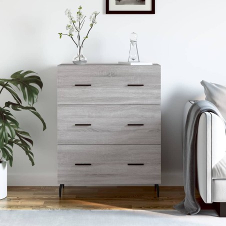 vidaXL Sideboard Grau Sonoma 69,5x34x90 cm Holzwerkstoff