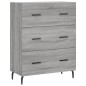 vidaXL Sideboard Grau Sonoma 69,5x34x90 cm Holzwerkstoff vidaXL Sideboard Grau Sonoma 69,5x34x90 cm Holzwerkstoff