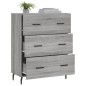 vidaXL Sideboard Grau Sonoma 69,5x34x90 cm Holzwerkstoff vidaXL Sideboard Grau Sonoma 69,5x34x90 cm Holzwerkstoff