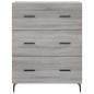 vidaXL Sideboard Grau Sonoma 69,5x34x90 cm Holzwerkstoff vidaXL Sideboard Grau Sonoma 69,5x34x90 cm Holzwerkstoff