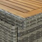 3-tlg. Bar Set Poly Rattan Grau 3-tlg. Bar Set Poly Rattan Grau