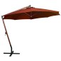 vidaXL Ampelschirm mit Mast Terracotta-Rot 3,5x2,9 m Massivholz Tanne vidaXL Ampelschirm mit Mast Terracotta-Rot 3,5x2,9 m Massivholz Tanne