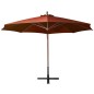 vidaXL Ampelschirm mit Mast Terracotta-Rot 3,5x2,9 m Massivholz Tanne vidaXL Ampelschirm mit Mast Terracotta-Rot 3,5x2,9 m Massivholz Tanne