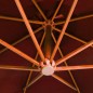 vidaXL Ampelschirm mit Mast Terracotta-Rot 3,5x2,9 m Massivholz Tanne vidaXL Ampelschirm mit Mast Terracotta-Rot 3,5x2,9 m Massivholz Tanne