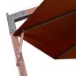 vidaXL Ampelschirm mit Mast Terracotta-Rot 3,5x2,9 m Massivholz Tanne vidaXL Ampelschirm mit Mast Terracotta-Rot 3,5x2,9 m Massivholz Tanne