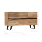 vidaXL Sideboard 150 x 40 x 79 cm Akazie Massivholz vidaXL Sideboard 150 x 40 x 79 cm Akazie Massivholz