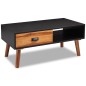 vidaXL Couchtisch Akazienholz Massiv 90 x 50 x 40 cm vidaXL Couchtisch Akazienholz Massiv 90 x 50 x 40 cm