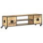 vidaXL TV-Schrank 130x30x39 cm Massivholz Mango vidaXL TV-Schrank 130x30x39 cm Massivholz Mango
