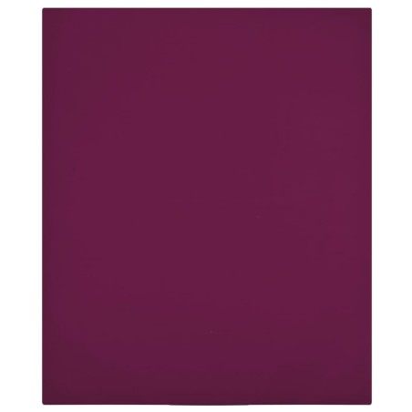 vidaXL Spannbettlaken Jersey Bordeauxrot 160x200 cm Baumwolle