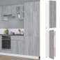 vidaXL Kühlumbauschrank Grau Sonoma 60x57x207 cm Holzwerkstoff vidaXL Kühlumbauschrank Grau Sonoma 60x57x207 cm Holzwerkstoff