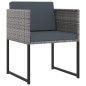 vidaXL 13-tlg. Garten-Essgruppe mit Kissen Poly Rattan Grau vidaXL 13-tlg. Garten-Essgruppe mit Kissen Poly Rattan Grau