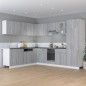 vidaXL Kühlumbauschrank Grau Sonoma 60x57x207 cm Holzwerkstoff vidaXL Kühlumbauschrank Grau Sonoma 60x57x207 cm Holzwerkstoff