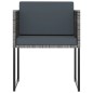 vidaXL 13-tlg. Garten-Essgruppe mit Kissen Poly Rattan Grau vidaXL 13-tlg. Garten-Essgruppe mit Kissen Poly Rattan Grau