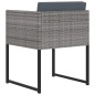 vidaXL 13-tlg. Garten-Essgruppe mit Kissen Poly Rattan Grau vidaXL 13-tlg. Garten-Essgruppe mit Kissen Poly Rattan Grau