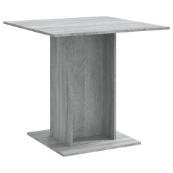 vidaXL Esstisch Grau Sonoma 80x80x75 cm Holzwerkstoff