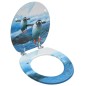 vidaXL Toilettensitz mit Deckel MDF Pinguin-Design vidaXL Toilettensitz mit Deckel MDF Pinguin-Design