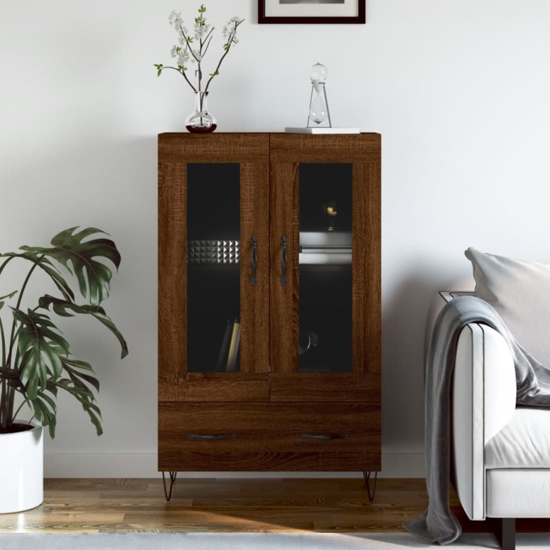 vidaXL Highboard Braun Eichen-Optik 69,5x31x115 cm Holzwerkstoff vidaXL Highboard Braun Eichen-Optik 69,5x31x115 cm Holzwerkstoff