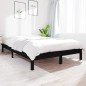 vidaXL Massivholzbett Schwarz 135x190 cm Kiefer vidaXL Massivholzbett Schwarz 135x190 cm Kiefer