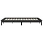 vidaXL Massivholzbett Schwarz 135x190 cm Kiefer vidaXL Massivholzbett Schwarz 135x190 cm Kiefer