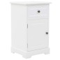 Nachttisch MDF und Kiefernholz 35 x 32 x 59 cm Nachttisch MDF und Kiefernholz 35 x 32 x 59 cm