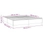 vidaXL Boxspringbett mit Matratze Blau 180x200 cm Stoff vidaXL Boxspringbett mit Matratze Blau 180x200 cm Stoff