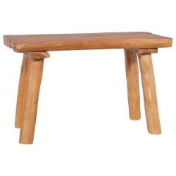 vidaXL Gartenbank 80 cm Massivholz Teak