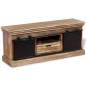 vidaXL TV-Schrank mit 2 Schiebetüren Mangoholz Massiv 110x30x45 cm vidaXL TV-Schrank mit 2 Schiebetüren Mangoholz Massiv 110x30x45 cm
